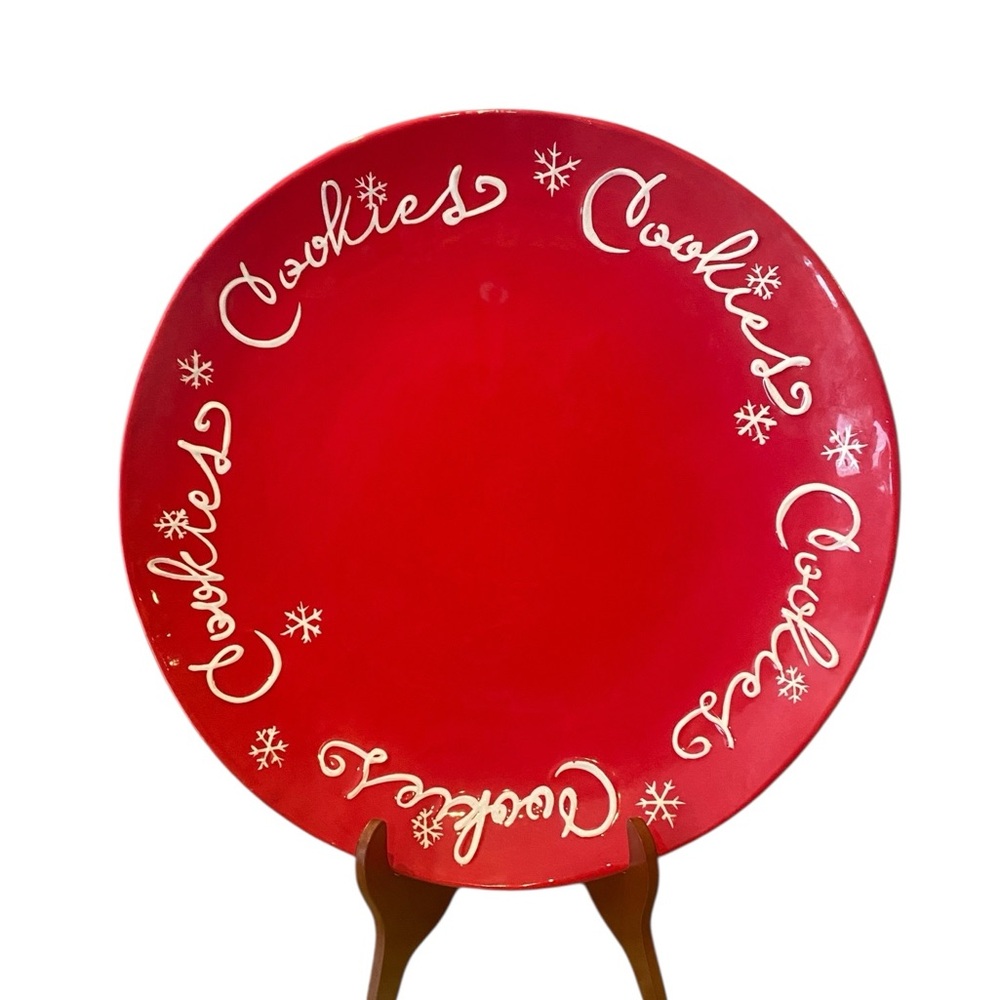 Hallmark Red and White 15” Cookie Platter